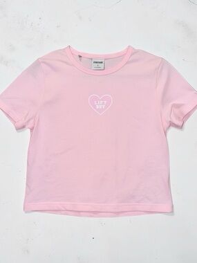 Lift Baby Heart Graphic Tee - Pink